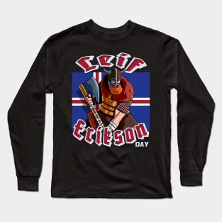 Leif Erikson Day 1000 AD Viking Explorer Long Sleeve T-Shirt